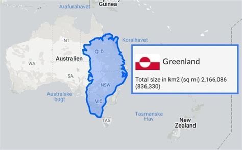 why is greenland so big on map.